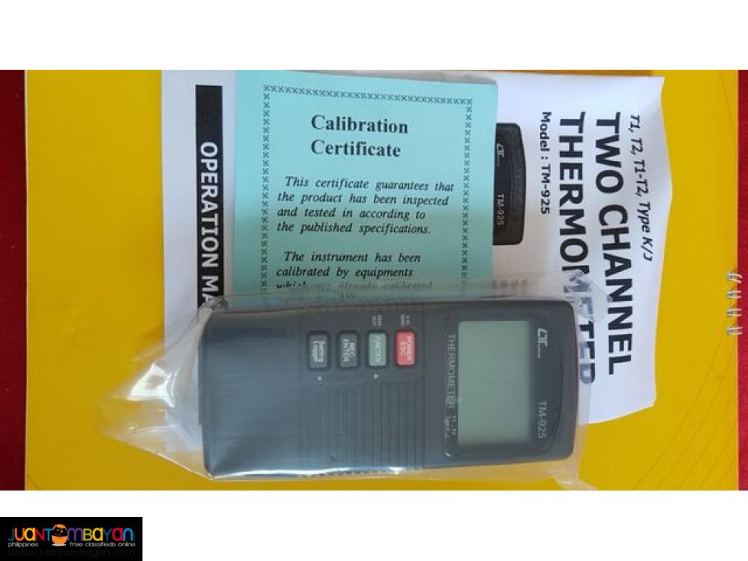 Dual Channel Thermometer, Thermocouple Thermometer, Type K Thermometer