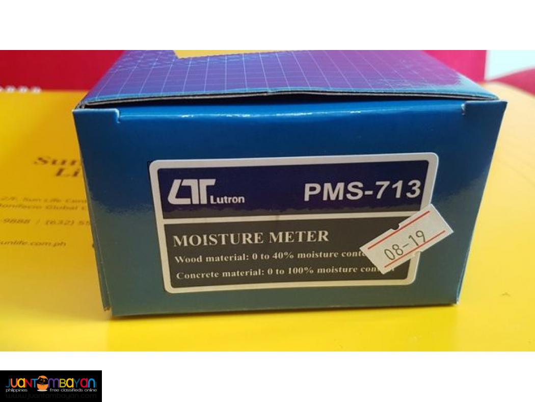 Wood Moisture Meter, Concrete Moisture Meter, Lutron PMS713