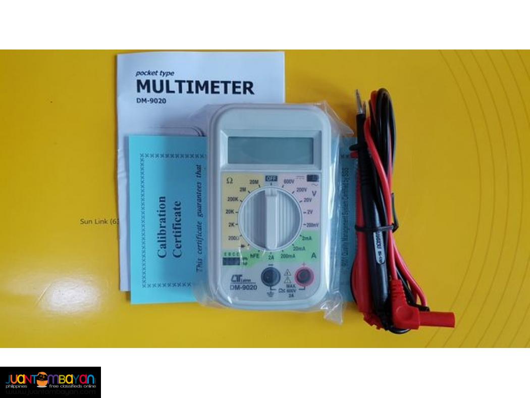 Multimeter, Pocket DMM, Digital Multimeter, Lutron DM-9020