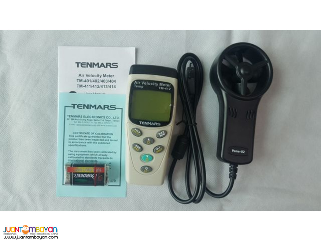 Vane Anemometer, ThermoAnemometer, Tenmars (Taiwan)