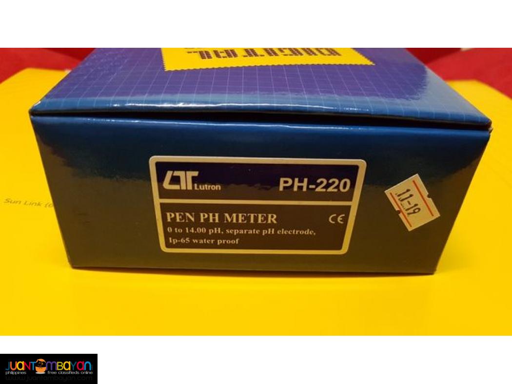 pH Meter, Digital pH Meter with Sensor, Lutron PH220