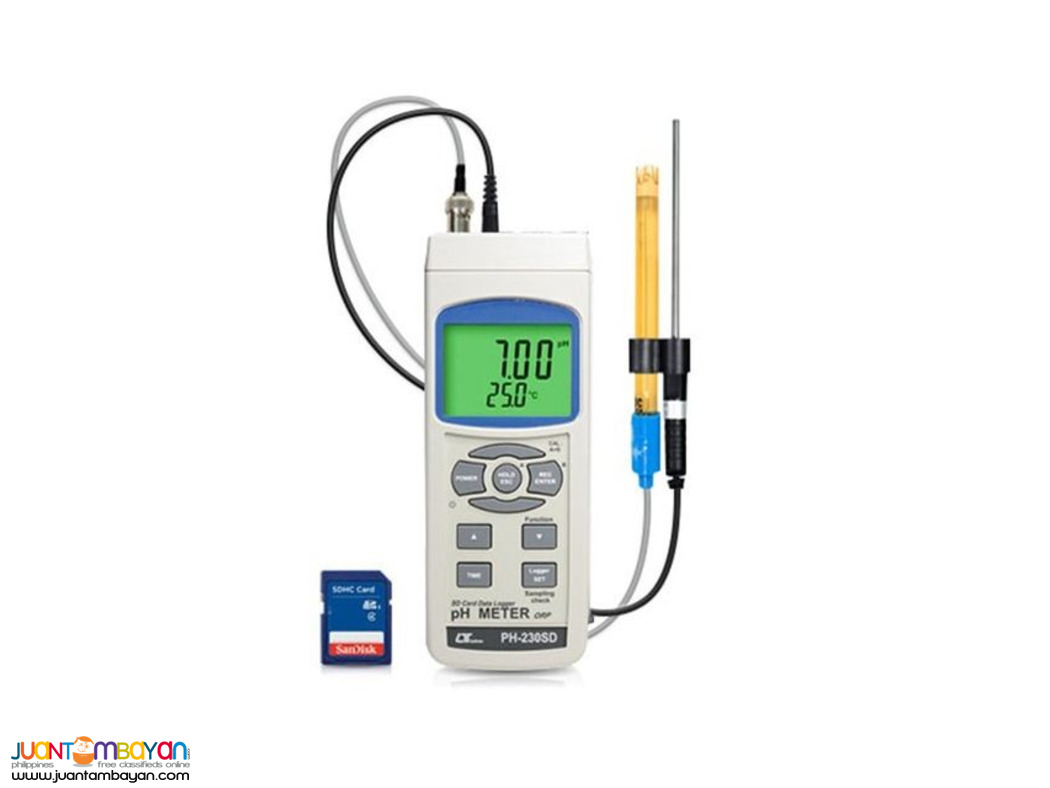 pH Meter, Datalogger, ORP Meter, Digital pH Meter, Lutron PH-230SD