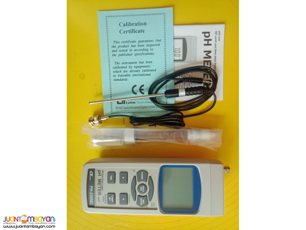 pH Meter, Datalogger, ORP Meter, Digital pH Meter, Lutron PH-230SD