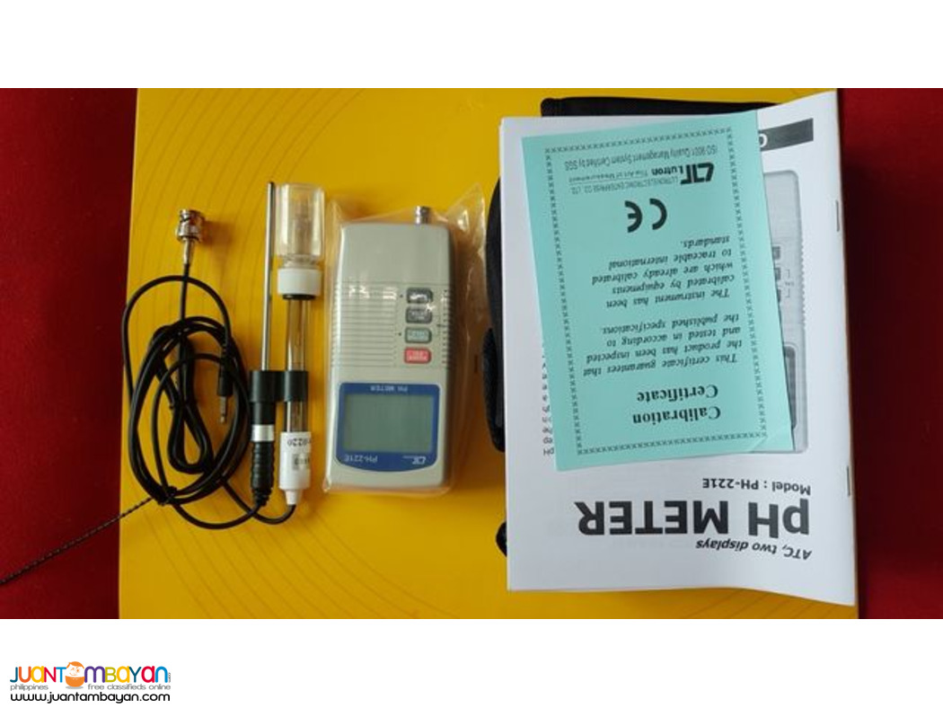 pH Meter, Digital pH Meter with ATC, Portable pH Meter, Lutron PH221E