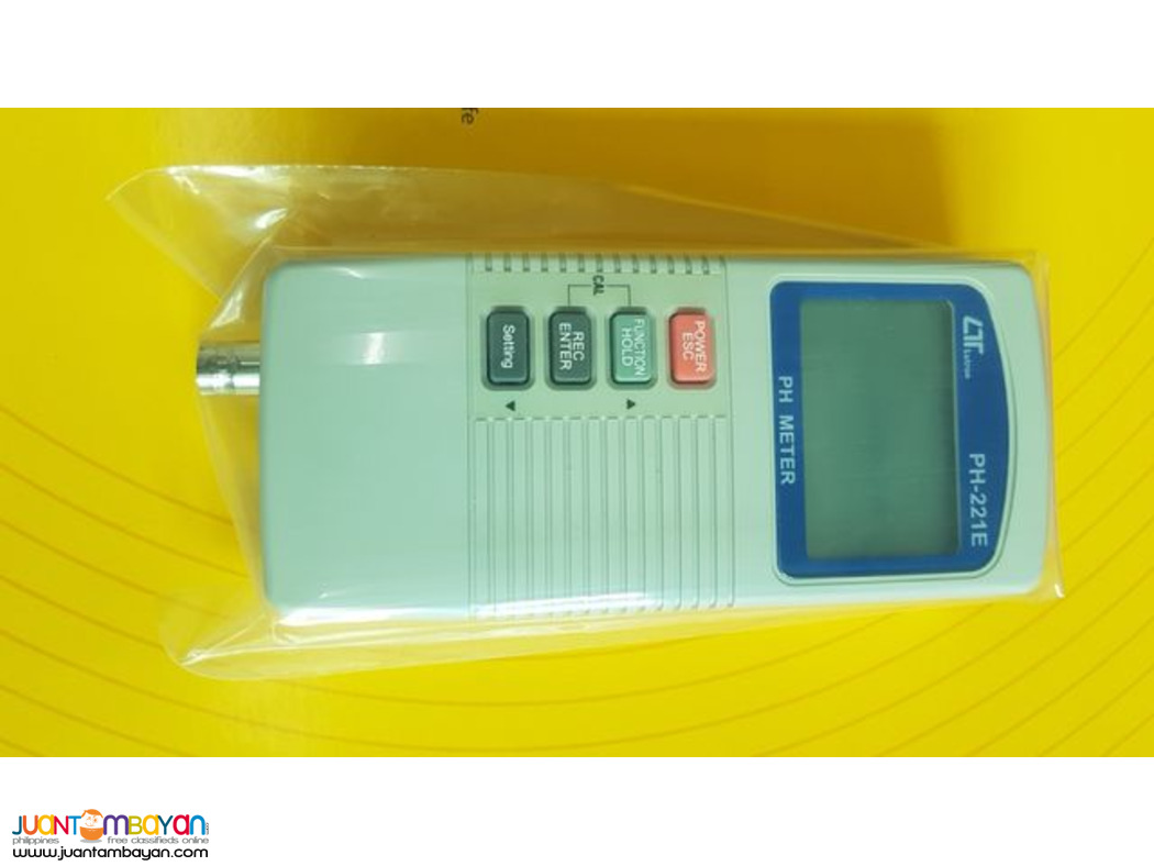 pH Meter, Digital pH Meter with ATC, Portable pH Meter, Lutron PH221E