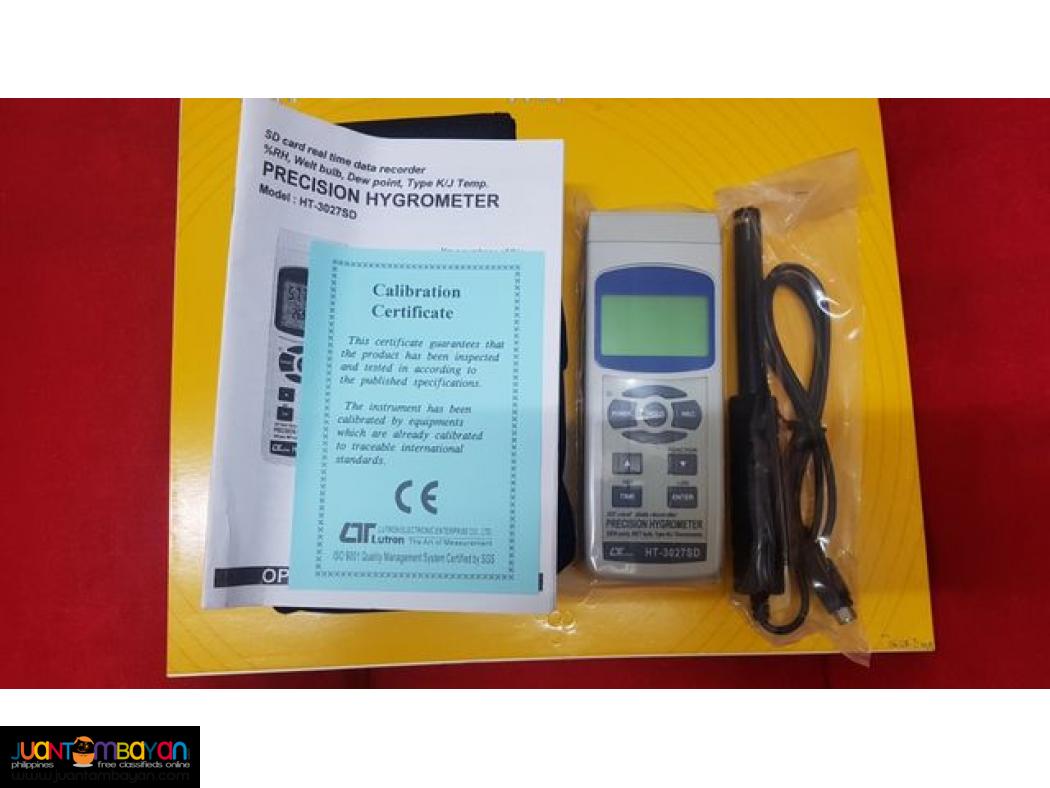 Precision Hygrometer, DATALOGGER, Reference Hygrometer, Lutron