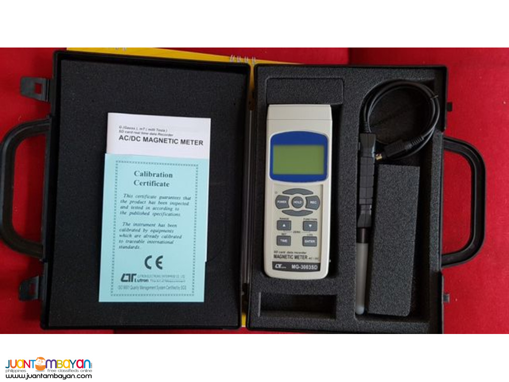 Gauss Meter, Tesla Meter, Magnetometer, Datalogger, Lutron