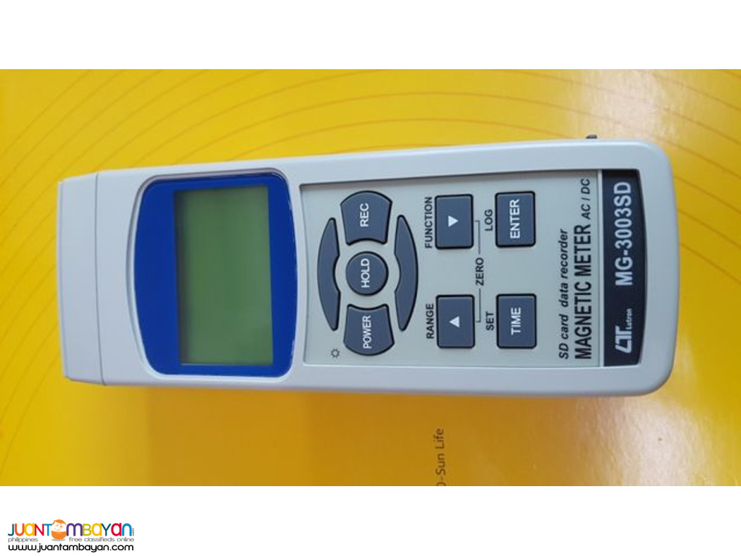 Gauss Meter, Tesla Meter, Magnetometer, Datalogger, Lutron