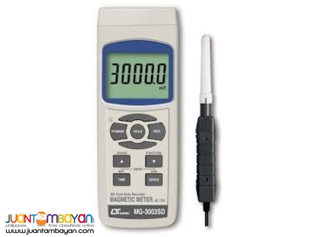 Gauss Meter, Tesla Meter, Magnetometer, Datalogger, Lutron