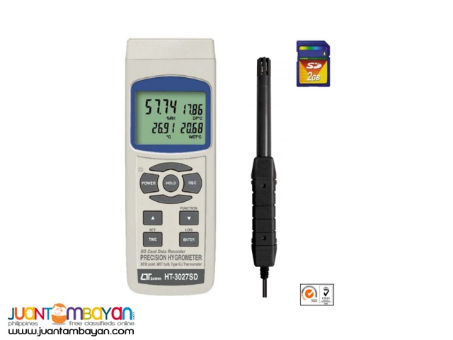 Precision Hygrometer, DATALOGGER, Reference Hygrometer, Lutron