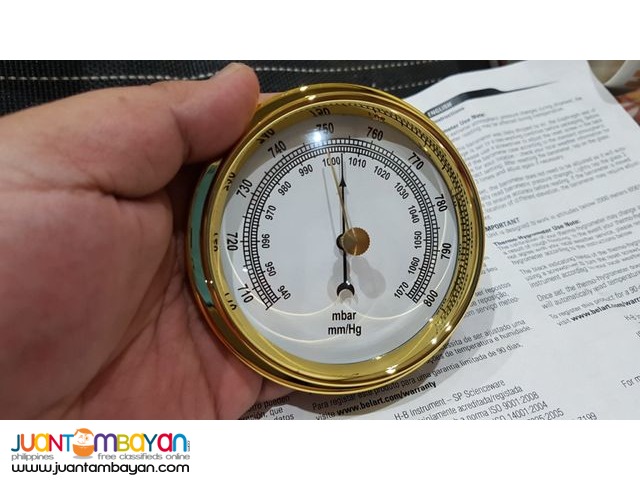 Aneroid Barometer, HB Durac (US), 3.5 Inches Diameter
