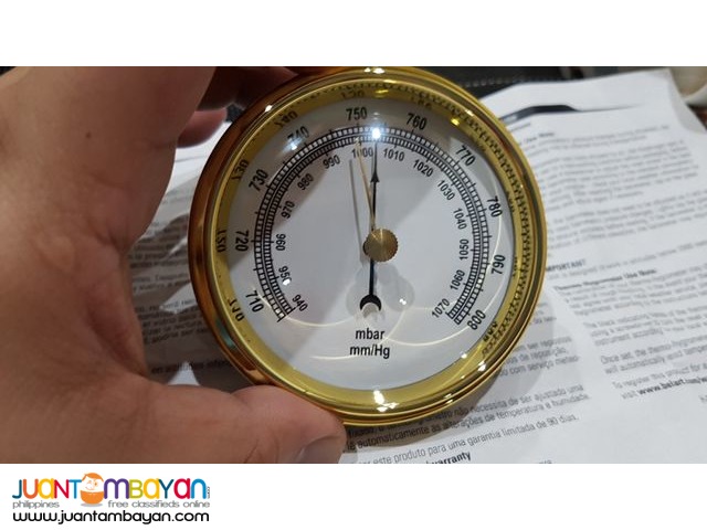 Aneroid Barometer, HB Durac (US), 3.5 Inches Diameter