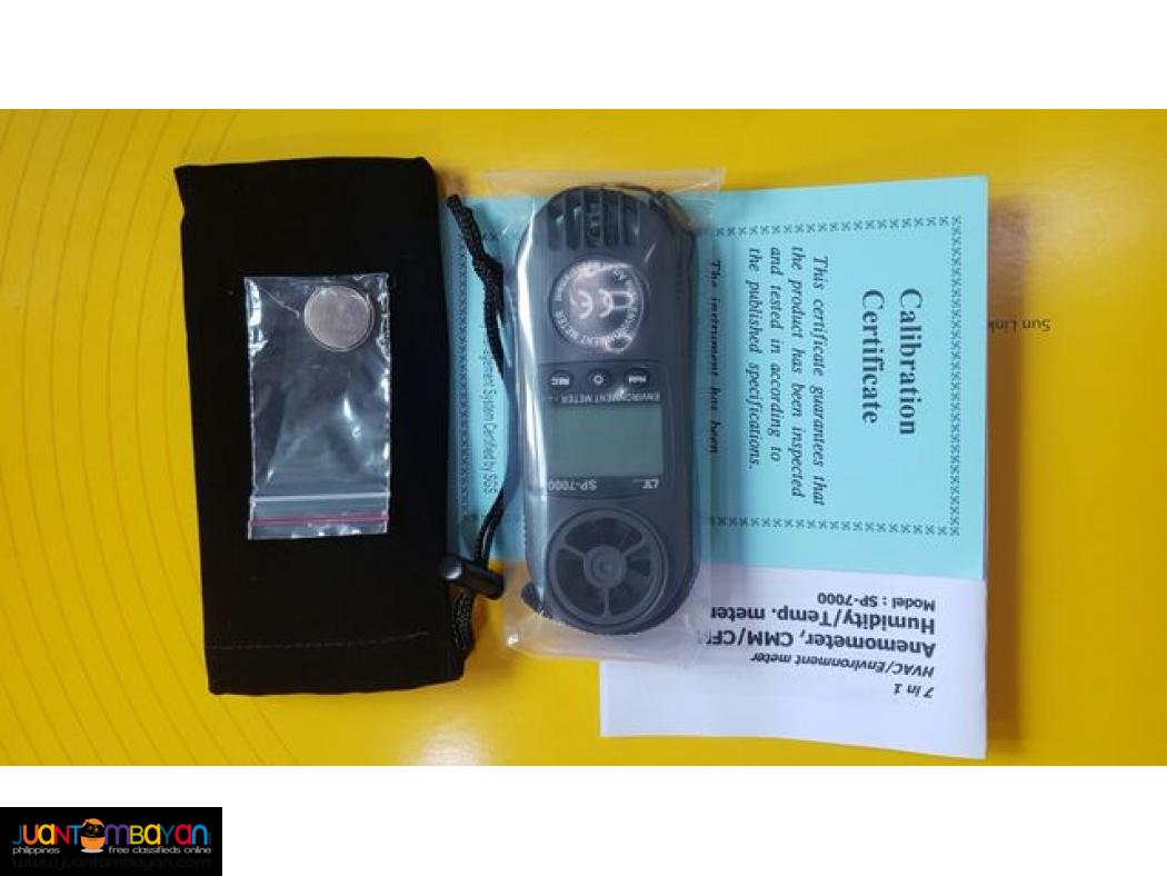 Environment Meter, HVAC, Airflow Meter, Heat Index, Anemometer