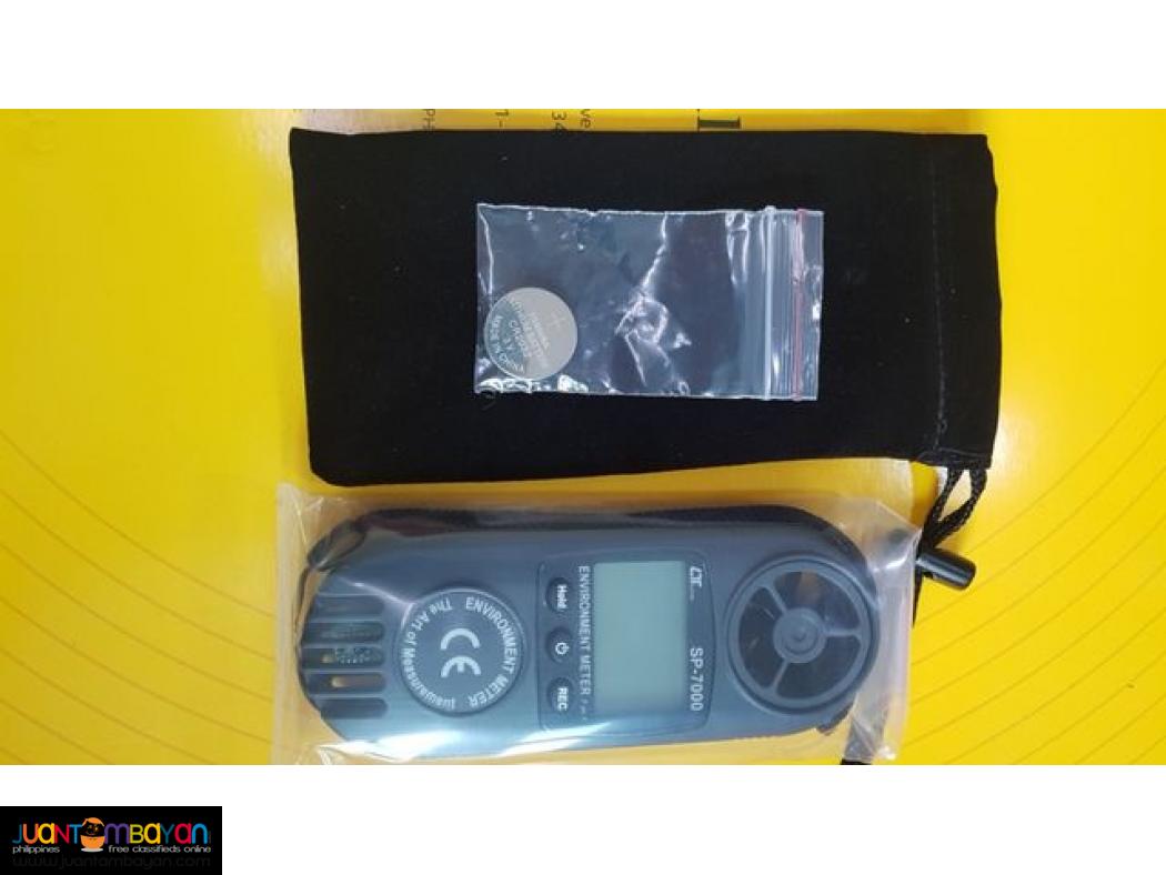 Environment Meter, HVAC, Airflow Meter, Heat Index, Anemometer