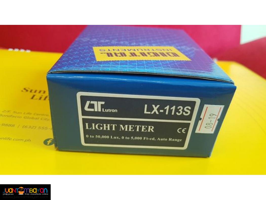Light Meter, Illumination Meter, Lutron LX113S