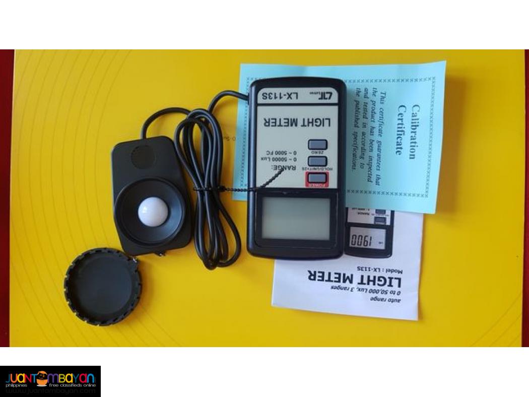 Light Meter, Illumination Meter, Lutron LX113S