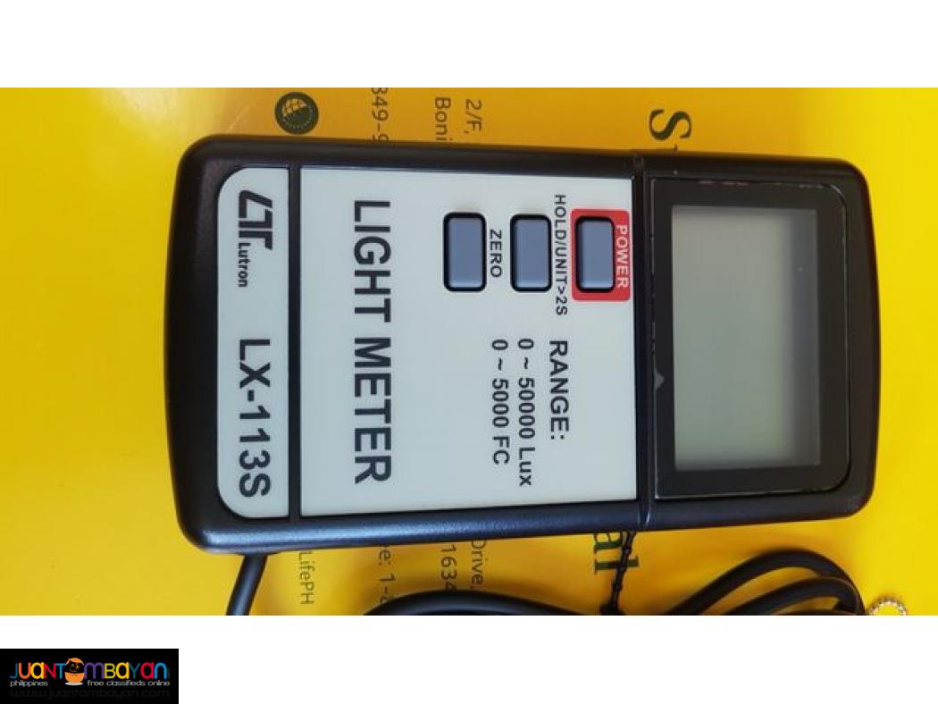 Light Meter, Illumination Meter, Lutron LX-113S