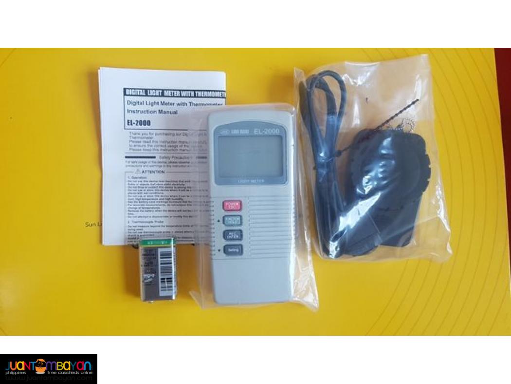 Lux Meter, Light Meter, Type-K Thermometer, Thermocouple Thermometer