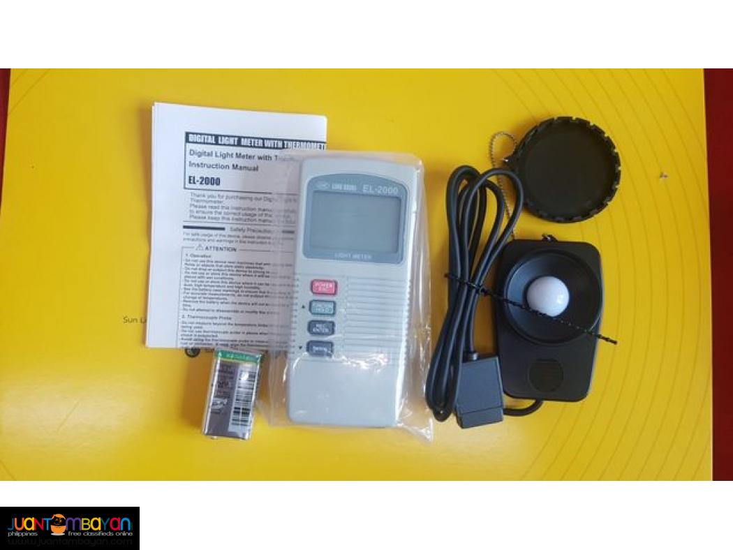 Lux Meter, Light Meter, Type-K Thermometer, Thermocouple Thermometer