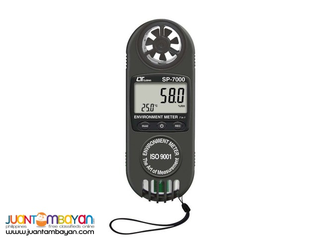Environment Meter, HVAC, Airflow Meter, Heat Index, Anemometer