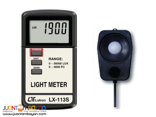 Light Meter, Illumination Meter, Lutron LX-113S