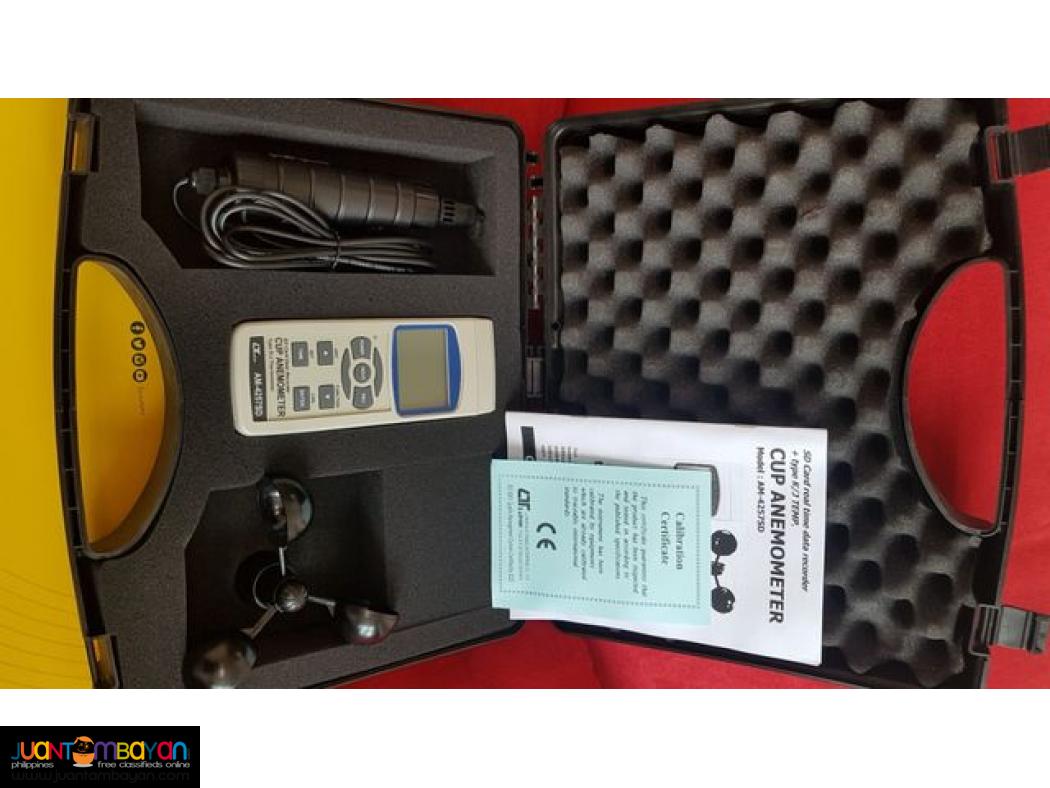 Cup Anemometer Datalogger, Wind Speed Meter, Wind Profiling