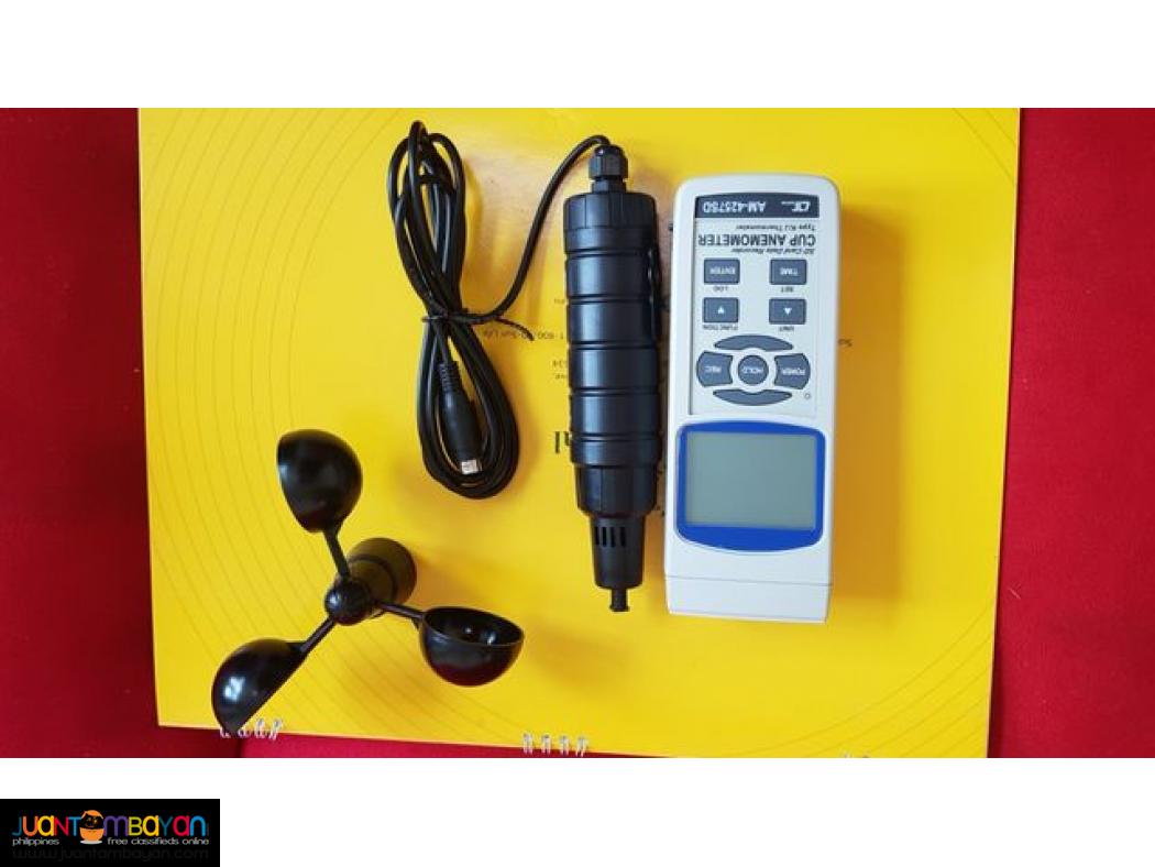 Cup Anemometer Datalogger, Wind Speed Meter, Wind Profiling