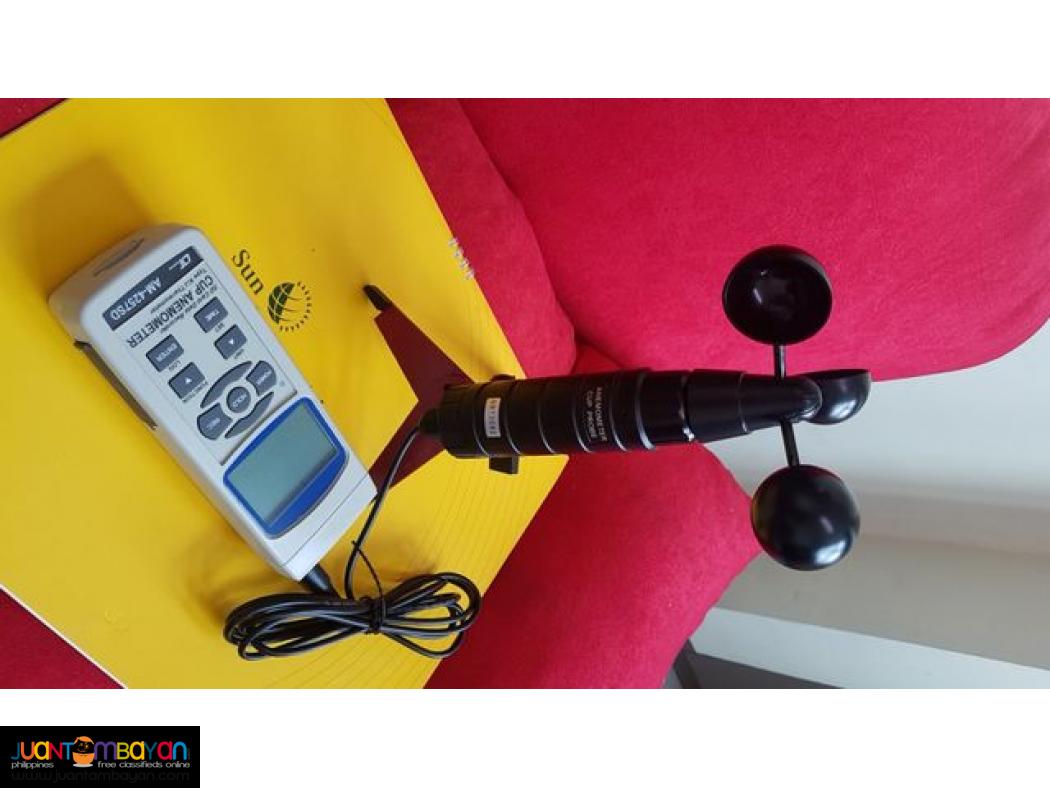 Cup Anemometer Datalogger, Wind Speed Meter, Wind Profiling