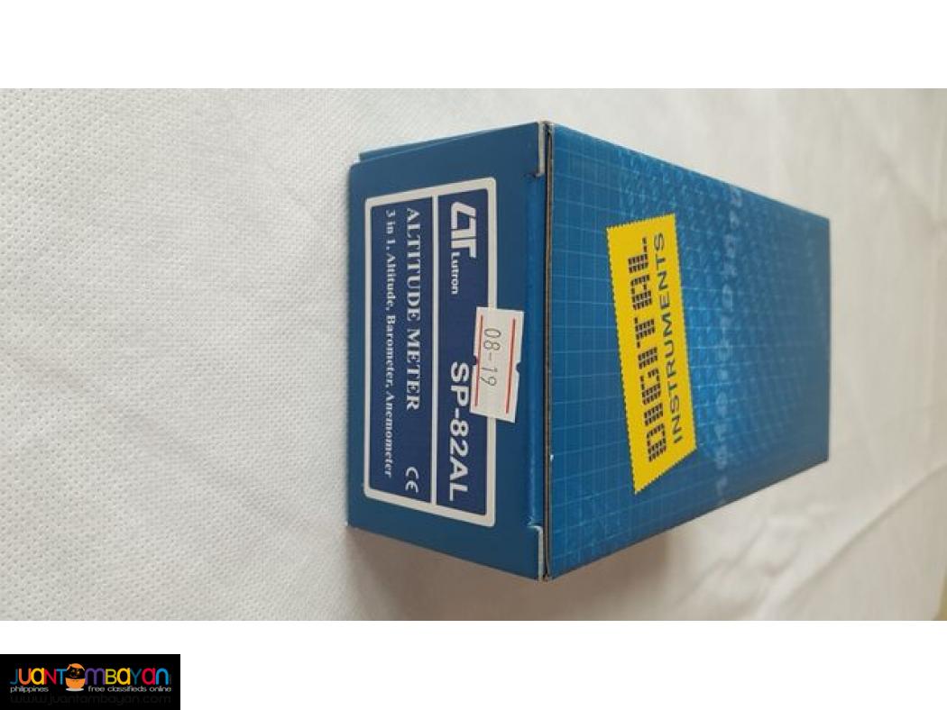 Altitude Meter, Barometer, Anemometer, 3-in-1, Lutron SP-82AL