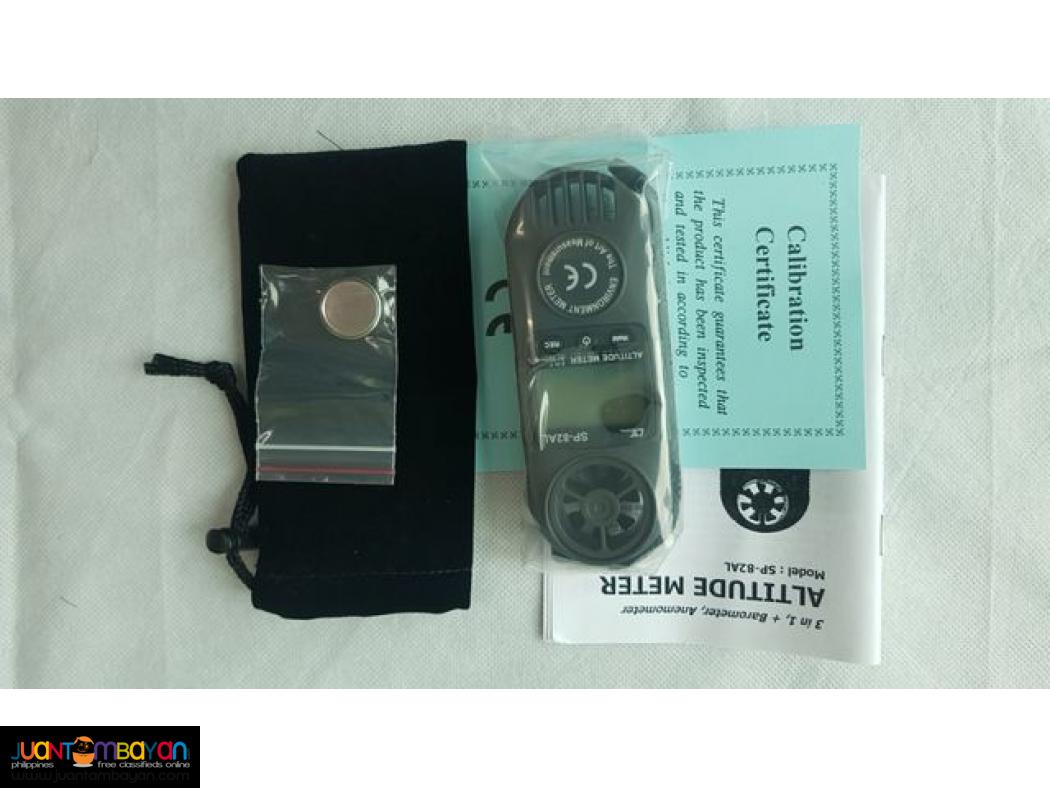 Altitude Meter, Barometer, Anemometer, 3-in-1, Lutron SP-82AL