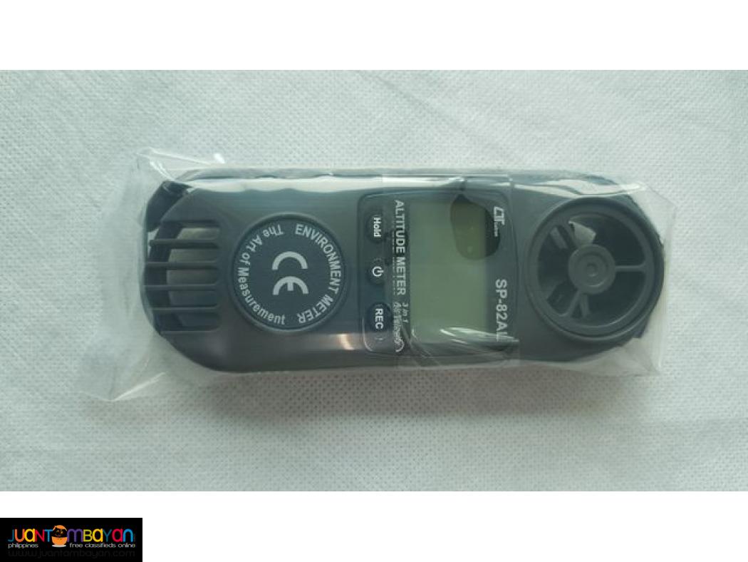 Altitude Meter, Barometer, Anemometer, 3-in-1, Lutron SP-82AL