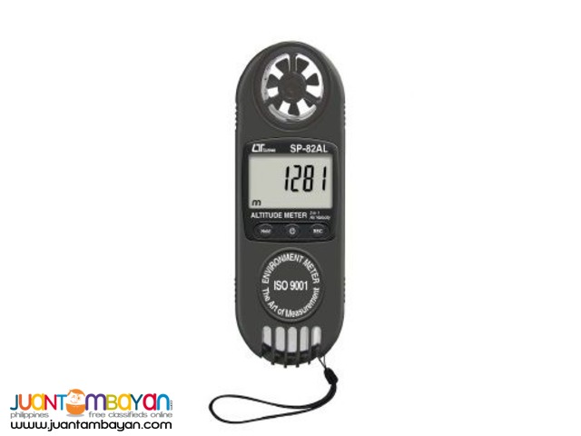 Altitude Meter, Barometer, Anemometer, 3-in-1, Lutron SP-82AL