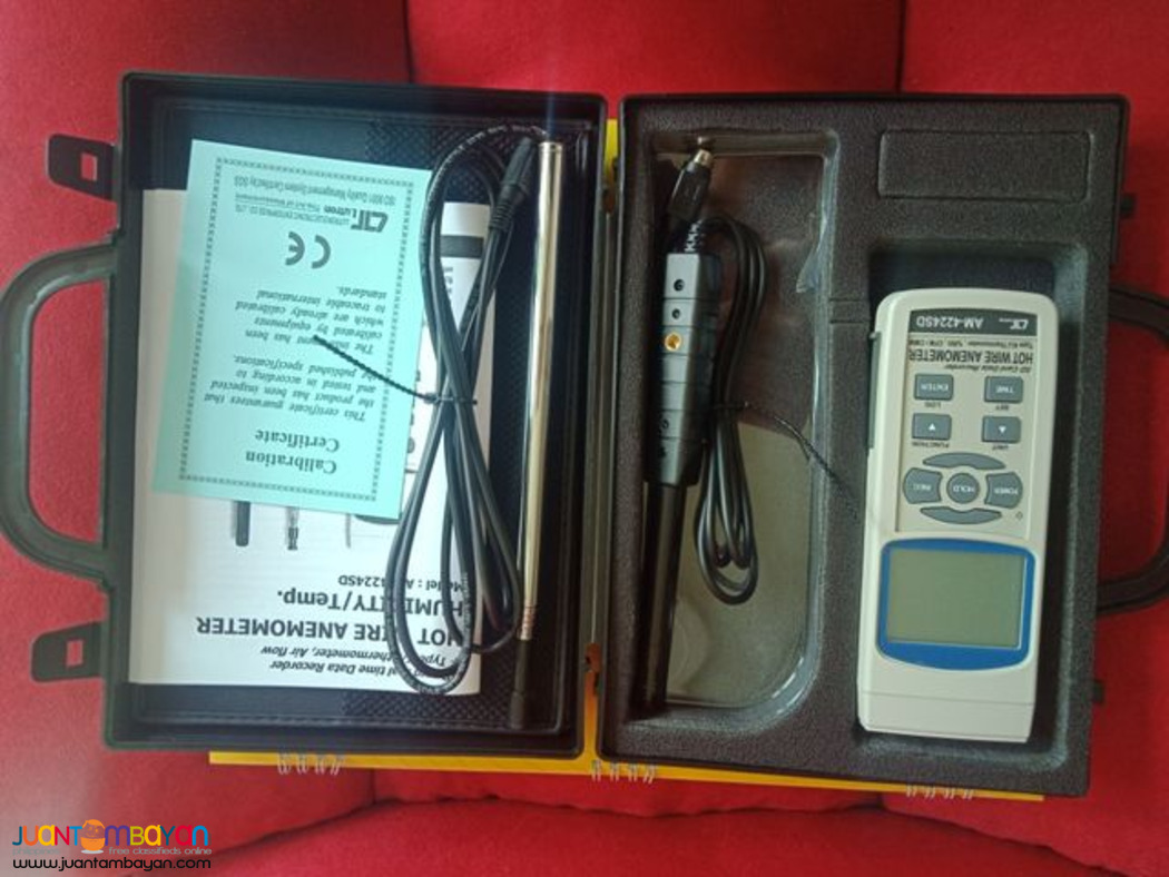 Hot Wire Anemometer, Datalogger, Lutron AM-4224SD