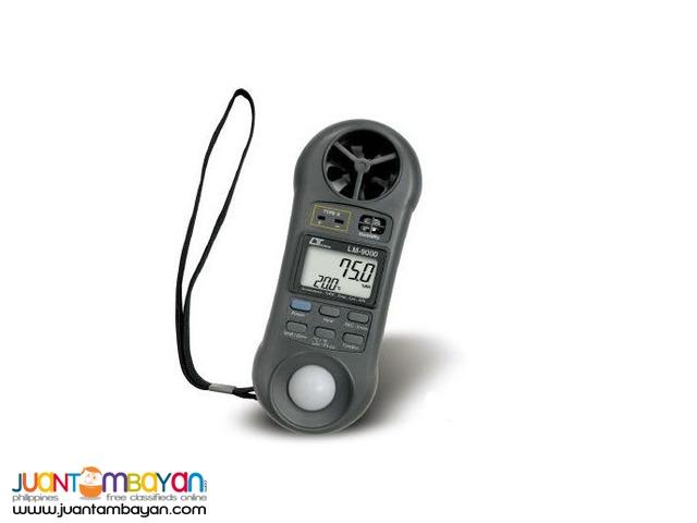 Airflow Meter, Environment Meter, 7-in-1, Barometer, Lutron LM-9000