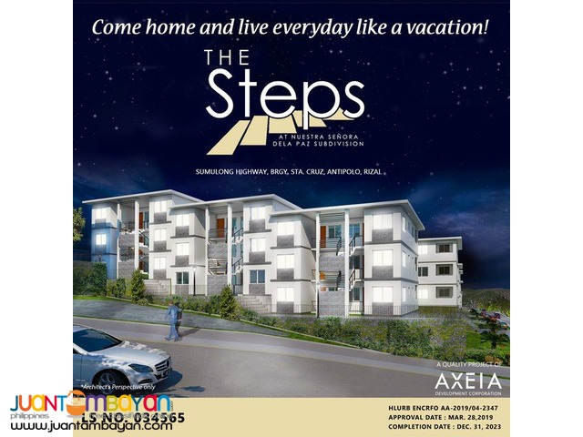 The Steps Condo in Sumulong Hiway Antipolo thru Pag ibig