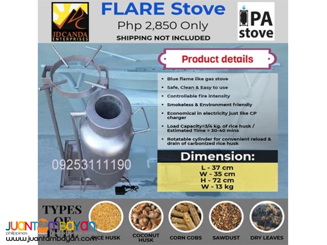 IPA Stove / Rice Husk Gasifier / Flare