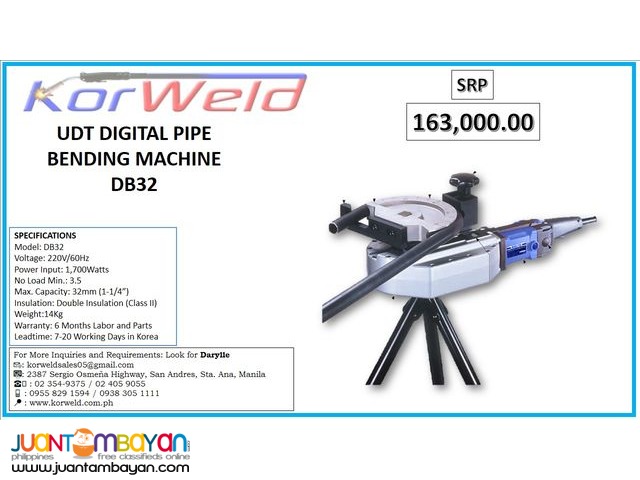 UDT Digital Pipe Bending Machine DB32
