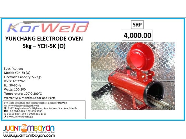 YUNCHANG ELECTRODE OVEN 5KG-7KG (O)