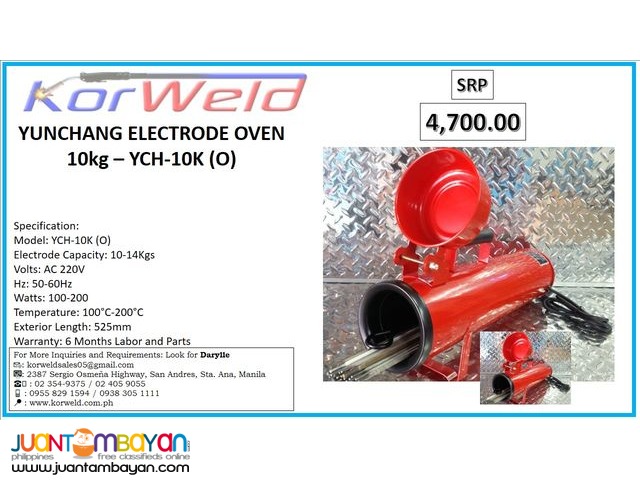YUNCHANG ELECTRODE OVEN 10KG-14KG (O)