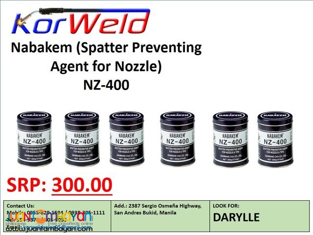 Nabakem NZ-400 (Spatter Preventing Agent for Nozzle)