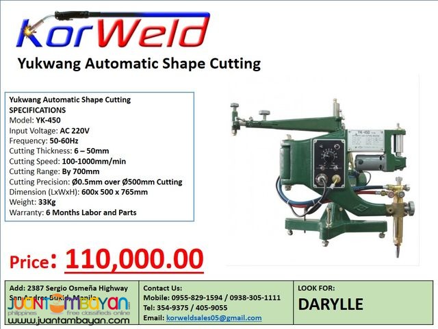 Yukwang YK-450 (Automatic Shape Cutting)