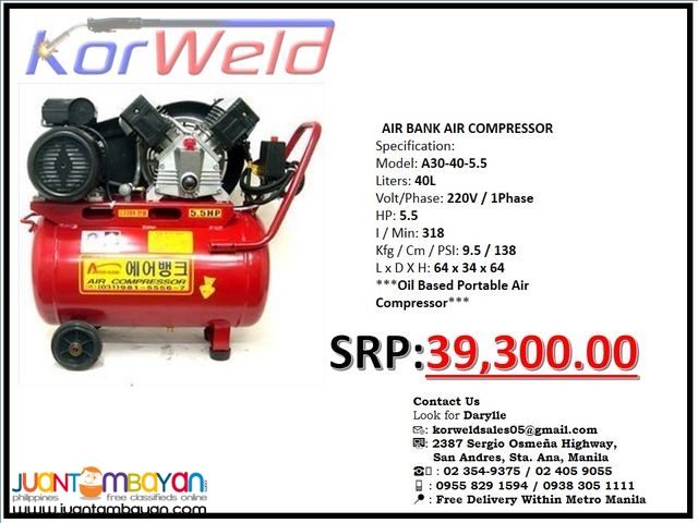 AirBank Air Compressor Oil-Based A30-40-5.5