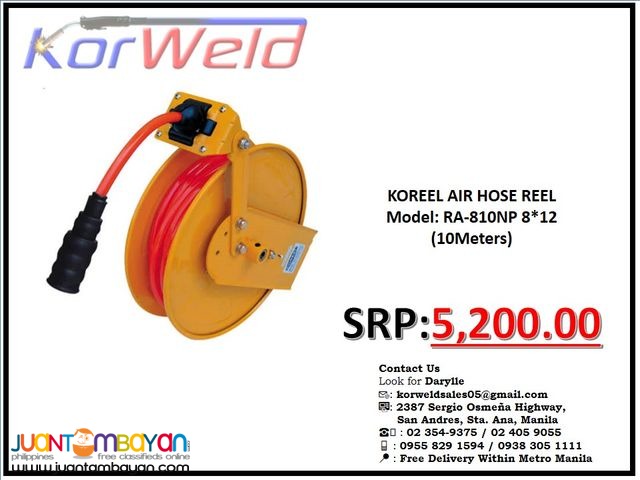 Koreel Air Hose Reel RA-810NP (8 x 12) 10Mts