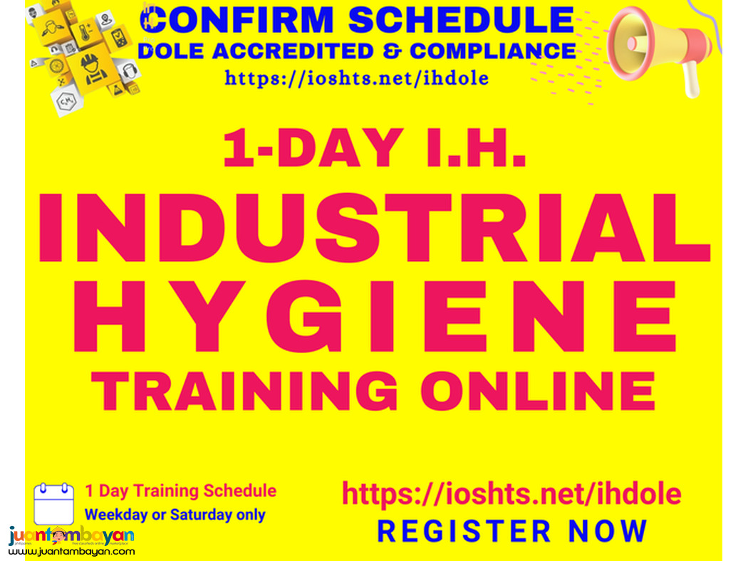 Industrial Hygiene Training DOLE Safety Officer Training SO3 SO2 SO1