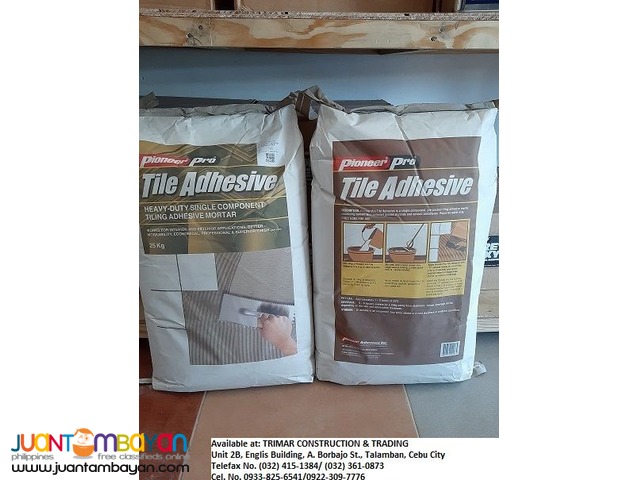 Cebu Tile Adhesive Supplier