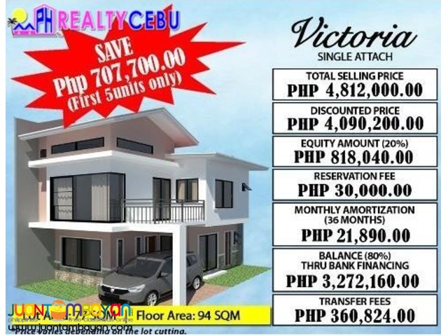 VICTORIA MODEL 4BR HOUSE FOR SALE IN CITADEL ESTATE LILOAN CEBU