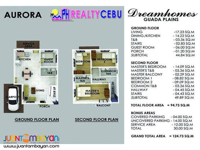 GUADA PLAINS - AURORA MODEL 4 BR HOUSE IN GUADALUPE CEBU CITY