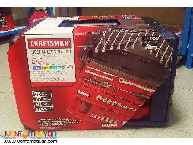 Craftsman 270-piece Mechanics Tool Set with 3-Drawer Chest