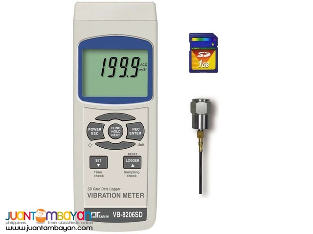 Vibration Meter, Vibrometer, Datalogger, Vibration Recorder, Lutron