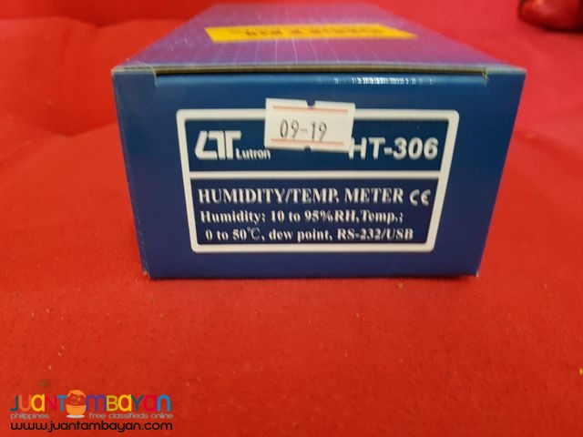 Precision Hygrometer, Temperature & Humidity Meter, Lutron HT-306